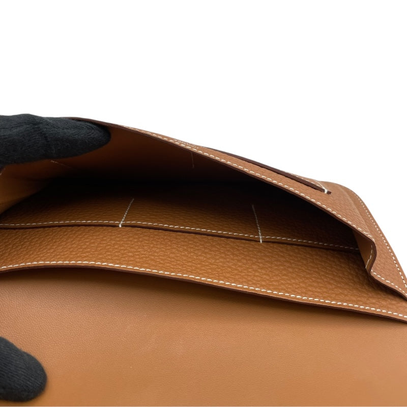 エルメス HERMES ドゴンGM W刻 ゴールド SV金具 トゴ ユニセックス 長財布