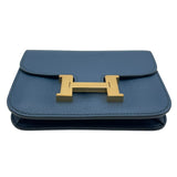 エルメス HERMES コンスタンススリム B刻 ブルードプリュス エバーカラー レディース ポーチ