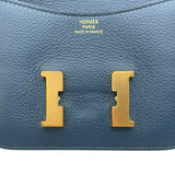 エルメス HERMES コンスタンススリム B刻 ブルードプリュス エバーカラー レディース ポーチ