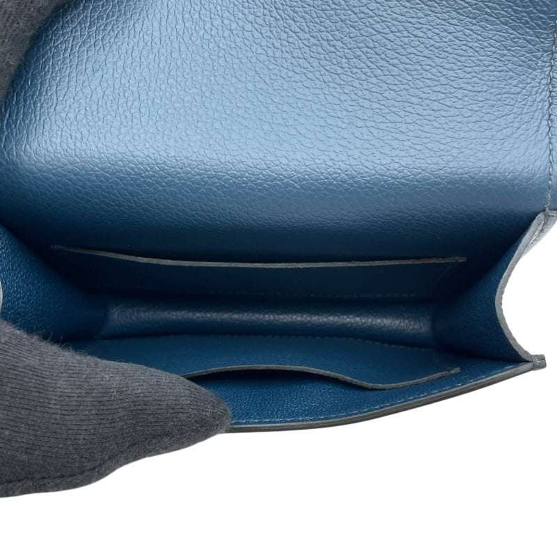 エルメス HERMES コンスタンススリム B刻 ブルードプリュス エバーカラー レディース ポーチ