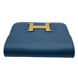 エルメス HERMES コンスタンススリム B刻 ブルードプリュス エバーカラー レディース ポーチ