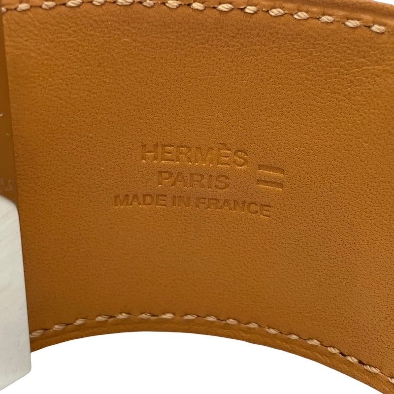 エルメス HERMES コリエ・ド・シアン Sサイズ X刻印 ボルドー SV金具 リザード レディース バングル