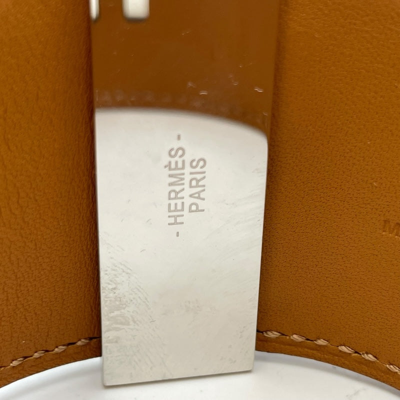 エルメス HERMES コリエ・ド・シアン Sサイズ X刻印 ボルドー SV金具 リザード レディース バングル