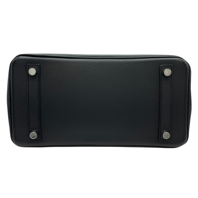 エルメス HERMES バーキン25 □N刻 ブラック SV金具 エプソン レディース ハンドバッグ