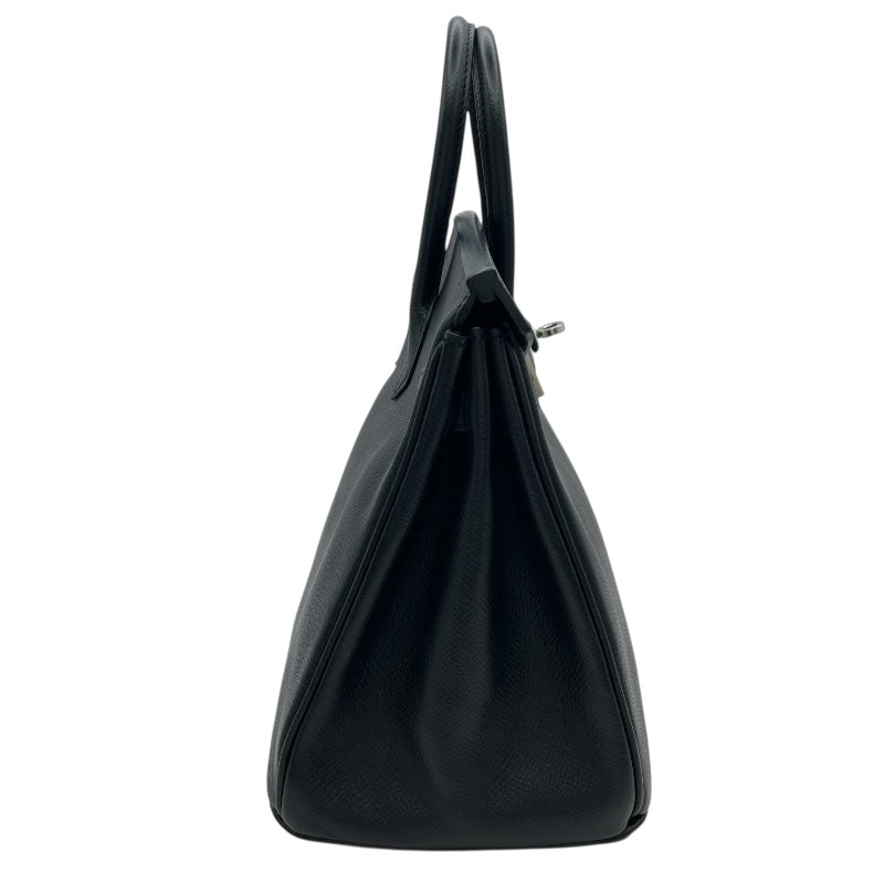 エルメス HERMES バーキン25 □N刻 ブラック SV金具 エプソン レディース ハンドバッグ