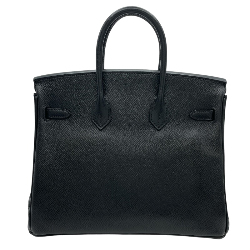 エルメス HERMES バーキン25 □N刻 ブラック SV金具 エプソン レディース ハンドバッグ