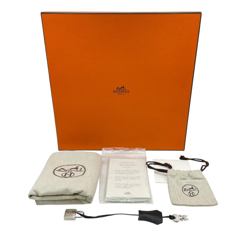 エルメス HERMES バーキン25 □N刻 ブラック SV金具 エプソン レディース ハンドバッグ