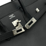 エルメス HERMES バーキン25 □N刻 ブラック SV金具 エプソン レディース ハンドバッグ
