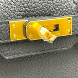 エルメス HERMES バーキン25 K刻印 ブラック GD金具 トゴ レディース ハンドバッグ