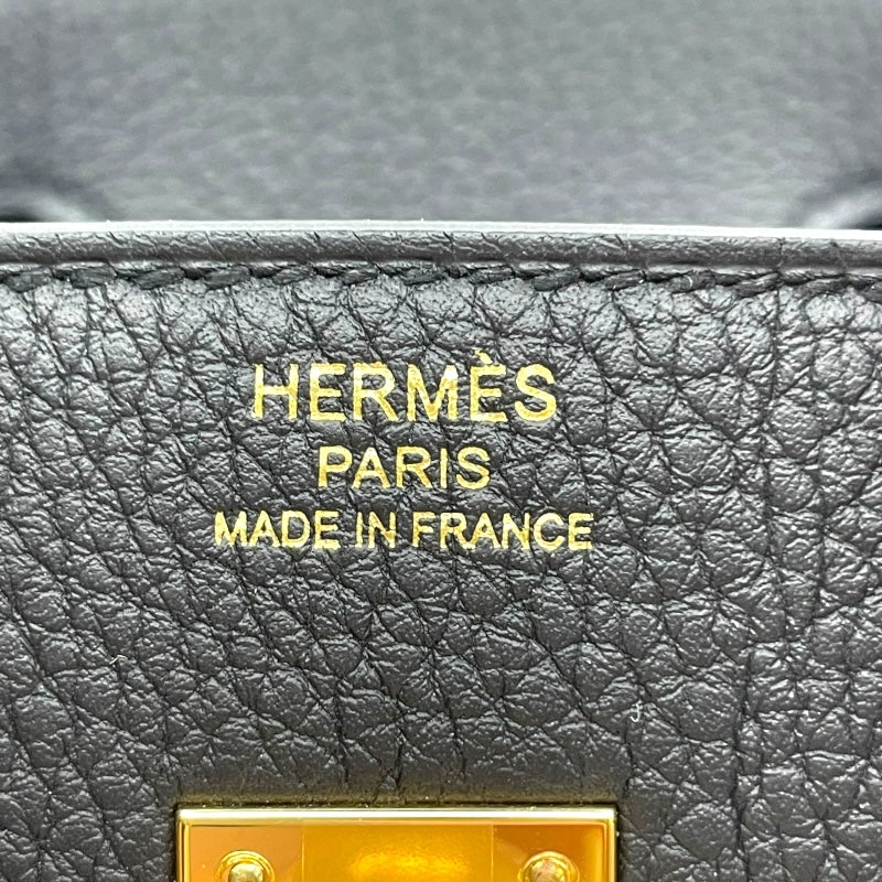 エルメス HERMES バーキン25 K刻印 ブラック GD金具 トゴ レディース ハンドバッグ