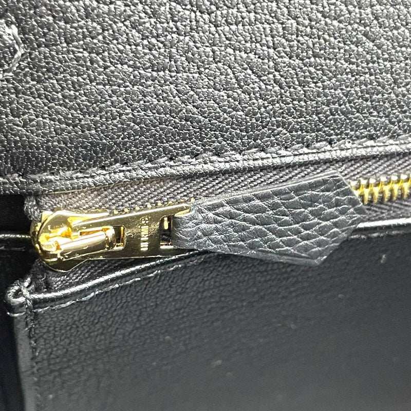 エルメス HERMES バーキン25 K刻印 ブラック GD金具 トゴ レディース ハンドバッグ