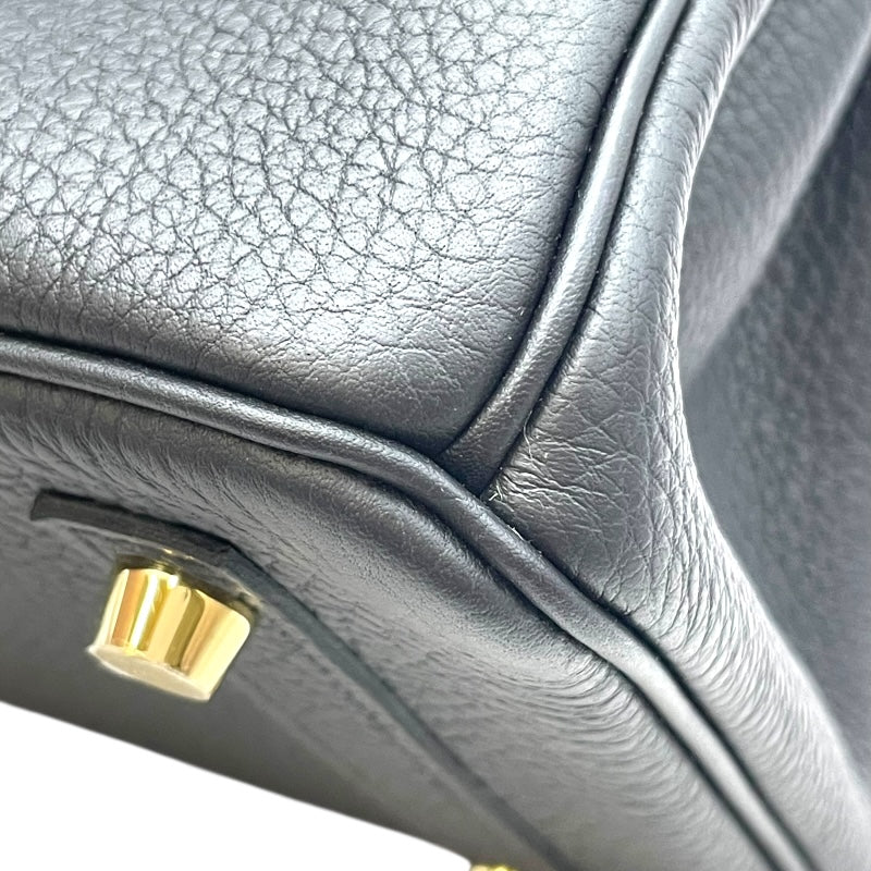 エルメス HERMES バーキン25 K刻印 ブラック GD金具 トゴ レディース ハンドバッグ