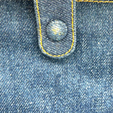 シャネル CHANEL ココマーク バニティ ブルー GD金具 デニム レディース ショルダーバッグ