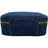 シャネル CHANEL ココマーク バニティ ブルー GD金具 デニム レディース ショルダーバッグ