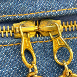 シャネル CHANEL ココマーク バニティ ブルー GD金具 デニム レディース ショルダーバッグ