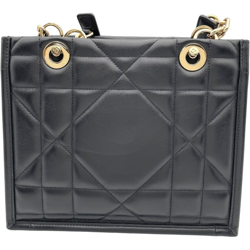 クリスチャン・ディオール Christian Dior エッセンシャル トート スモール ブラック/アーシカナージュ GD金具 レザー レディース トートバッグ