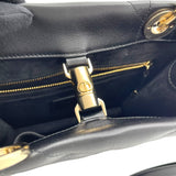 クリスチャン・ディオール Christian Dior エッセンシャル トート スモール ブラック/アーシカナージュ GD金具 レザー レディース トートバッグ