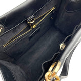 クリスチャン・ディオール Christian Dior エッセンシャル トート スモール ブラック/アーシカナージュ GD金具 レザー レディース トートバッグ