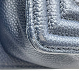 シャネル CHANEL ボーイシャネル20 A67085 28番台 ネイビー　ゴールド金具 キャビアスキン レディース ショルダーバッグ