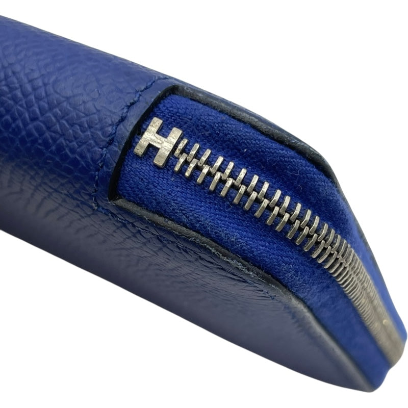 エルメス HERMES アザップ T刻印 ブルーブライトン SV金具 エプソン メンズ 長財布