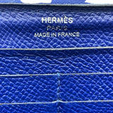 エルメス HERMES アザップ T刻印 ブルーブライトン SV金具 エプソン メンズ 長財布
