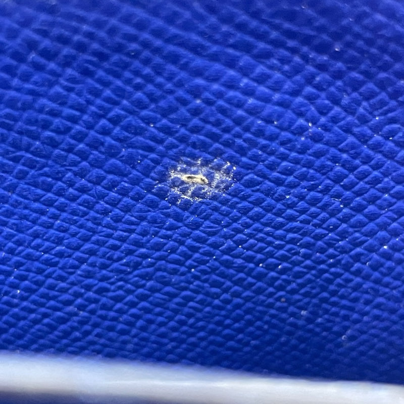 エルメス HERMES アザップ T刻印 ブルーブライトン SV金具 エプソン メンズ 長財布