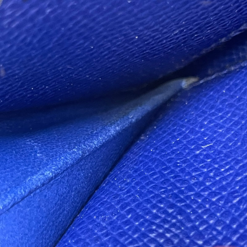 エルメス HERMES アザップ T刻印 ブルーブライトン SV金具 エプソン メンズ 長財布