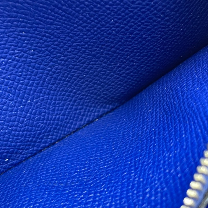 エルメス HERMES アザップ T刻印 ブルーブライトン SV金具 エプソン メンズ 長財布