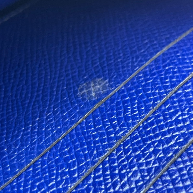 エルメス HERMES アザップ T刻印 ブルーブライトン SV金具 エプソン メンズ 長財布