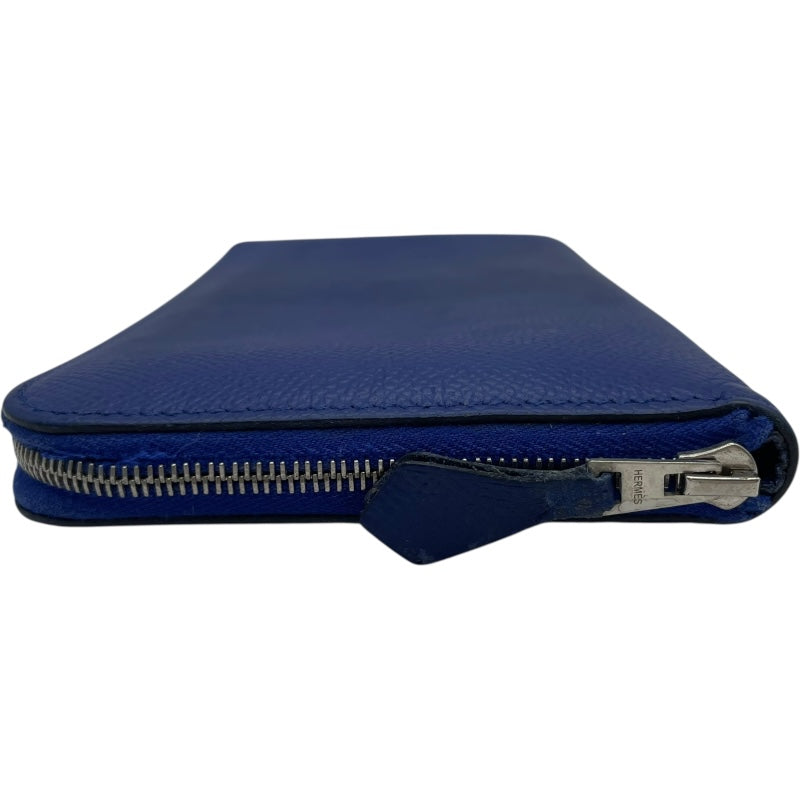 エルメス HERMES アザップ T刻印 ブルーブライトン SV金具 エプソン メンズ 長財布