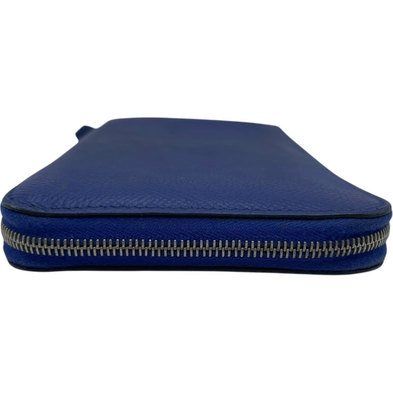 エルメス HERMES アザップ T刻印 ブルーブライトン SV金具 エプソン メンズ 長財布