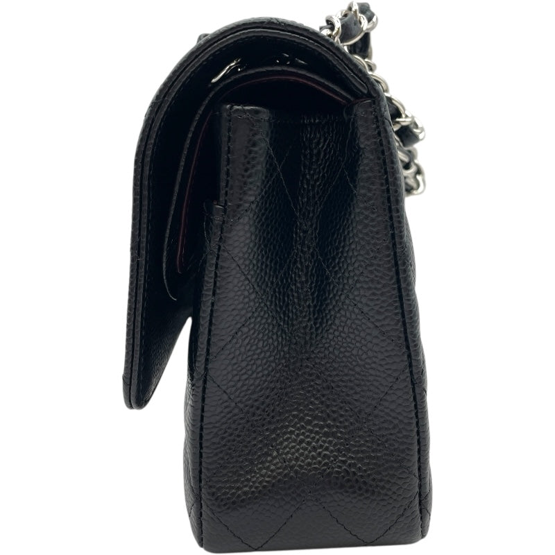 シャネル CHANEL マトラッセ25 A01112 25番台 ブラック SV金具 キャビアスキン レディース ショルダーバッグ