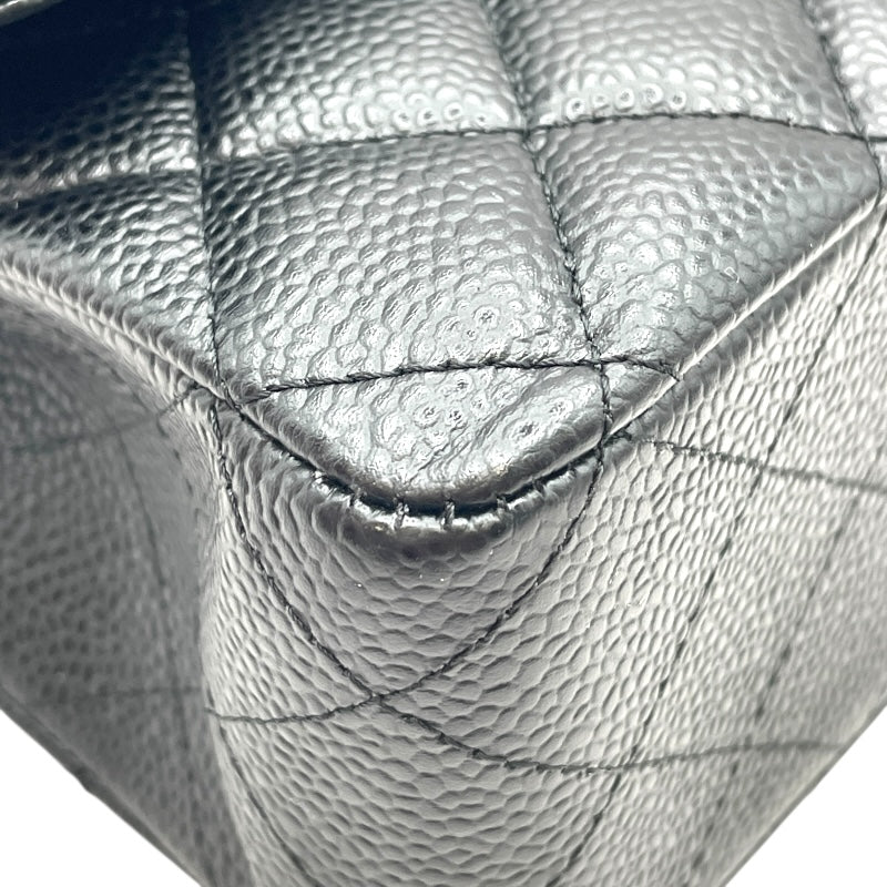 シャネル CHANEL マトラッセ25 A01112 25番台 ブラック SV金具 キャビアスキン レディース ショルダーバッグ