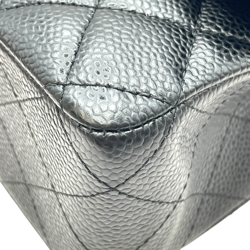 シャネル CHANEL マトラッセ25 A01112 25番台 ブラック SV金具 キャビアスキン レディース ショルダーバッグ