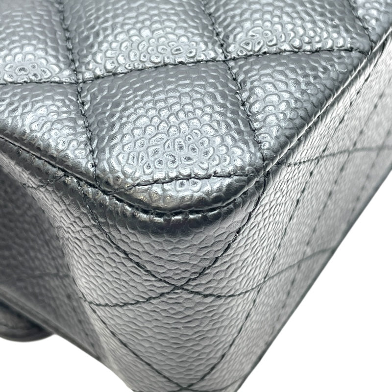 シャネル CHANEL マトラッセ25 A01112 25番台 ブラック SV金具 キャビアスキン レディース ショルダーバッグ