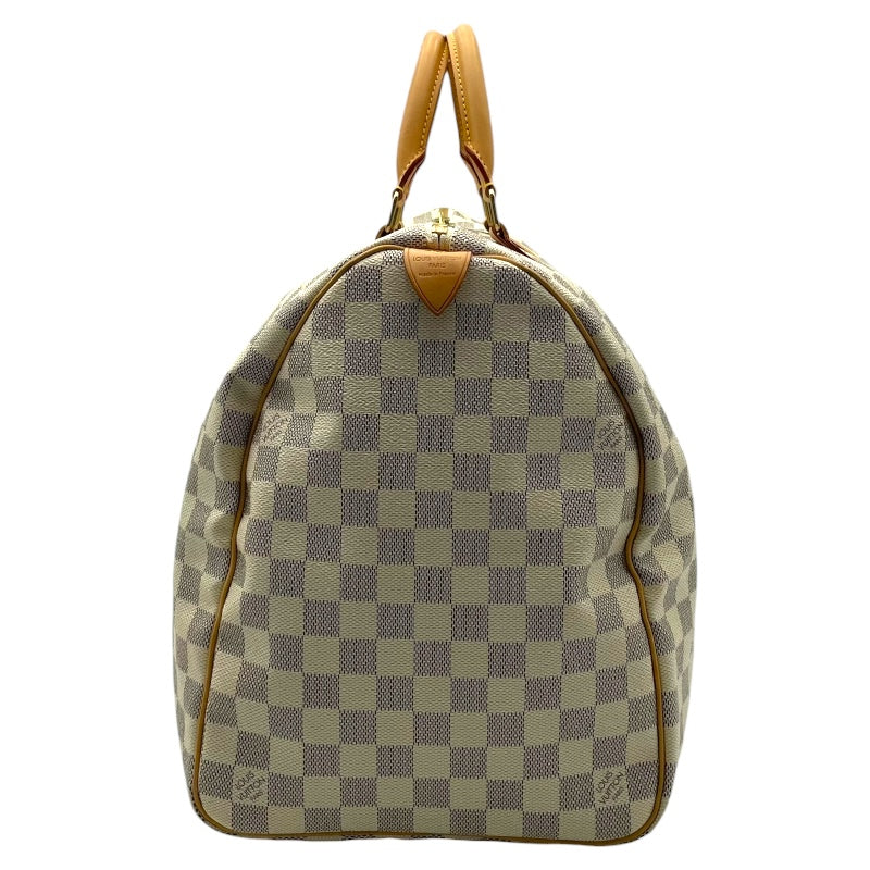 ルイ・ヴィトン LOUIS VUITTON キーポル50 N41430 ホワイト ダミエ・アズール ユニセックス ボストンバッグ