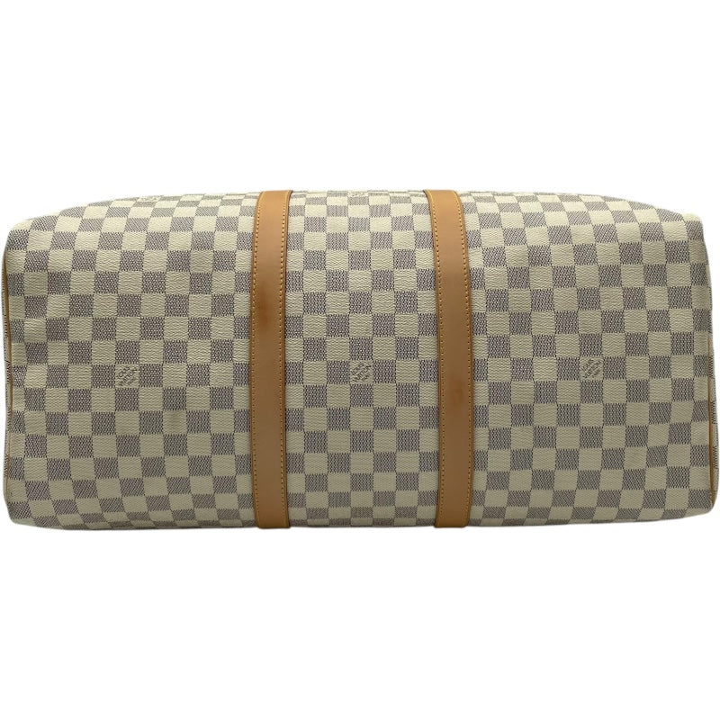 ルイ・ヴィトン LOUIS VUITTON キーポル50 N41430 ホワイト ダミエ・アズール ユニセックス ボストンバッグ