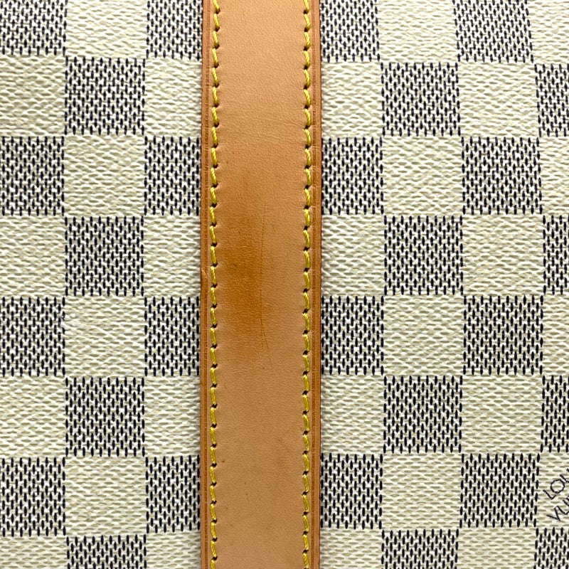 ルイ・ヴィトン LOUIS VUITTON キーポル50 N41430 ホワイト ダミエ・アズール ユニセックス ボストンバッグ