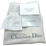 クリスチャン・ディオール Christian Dior トロッターサドルバッグ ブラック SV金具 キャンバス レディース ハンドバッグ