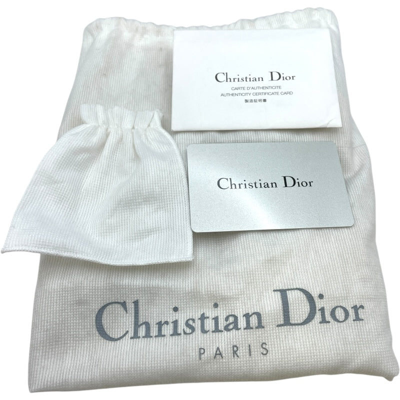 クリスチャン・ディオール Christian Dior トロッターサドルバッグ ブラック SV金具 キャンバス レディース ハンドバッグ