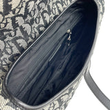 クリスチャン・ディオール Christian Dior トロッターサドルバッグ ブラック SV金具 キャンバス レディース ハンドバッグ