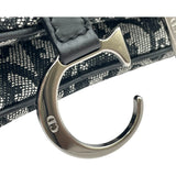 クリスチャン・ディオール Christian Dior トロッターサドルバッグ ブラック SV金具 キャンバス レディース ハンドバッグ