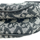 クリスチャン・ディオール Christian Dior トロッターサドルバッグ ブラック SV金具 キャンバス レディース ハンドバッグ