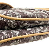 クリスチャン・ディオール Christian Dior トロッターサドルバッグ ブラウン GD金具 キャンバス レディース ハンドバッグ