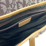 クリスチャン・ディオール Christian Dior トロッターサドルバッグ ブラウン GD金具 キャンバス レディース ハンドバッグ