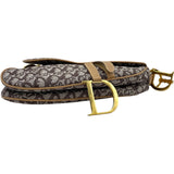 クリスチャン・ディオール Christian Dior トロッターサドルバッグ ブラウン GD金具 キャンバス レディース ハンドバッグ