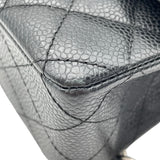 シャネル CHANEL マトラッセ25 A01112 12番台 ブラック SV金具 キャビア レディース ショルダーバッグ