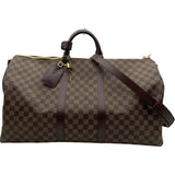 ルイ・ヴィトン LOUIS VUITTON キーポル･バンドリエール55 N41414 ブラウン ダミエ ユニセックス ボストンバッグ