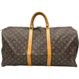 ルイ・ヴィトン LOUIS VUITTON キーポル55 M41424 ブラウン モノグラムキャンバス ユニセックス ボストンバッグ