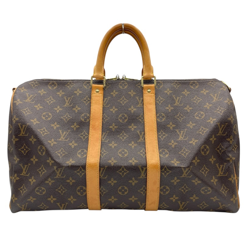 ルイ・ヴィトン LOUIS VUITTON キーポル・バンドリエール 45 M41418 ブラウン モノグラムキャンバス ユニセックス ボストンバッグ